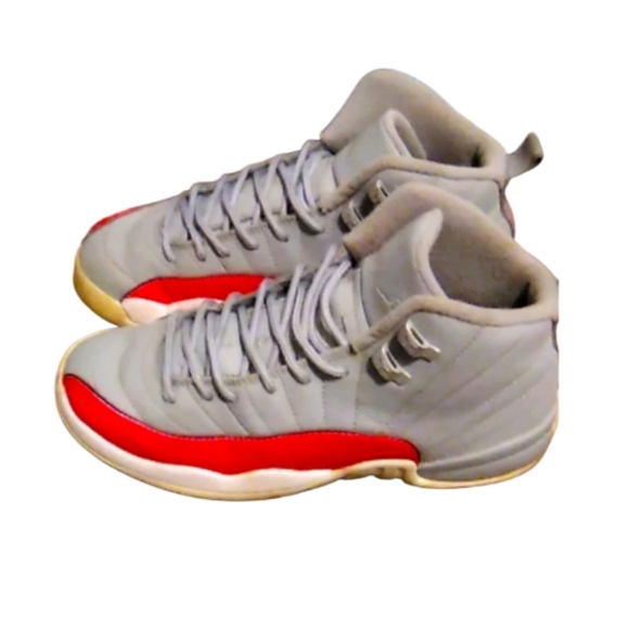 Jordan 12 Wolf Grey Racer Pink - Picture 1 of 5